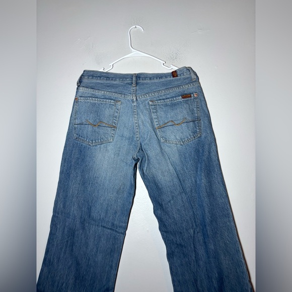7 For All Mankind Relaxed Straight Leg Mens Jeans Size 31 - Picture 4 of 6